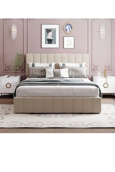 Özgök Tarım HSN Çift Kişilik Sandıklı Baza Başlık Seti RENK SEÇENEKLİ (YATAK DAHİL DEĞİLDİR) 140x200 - 1