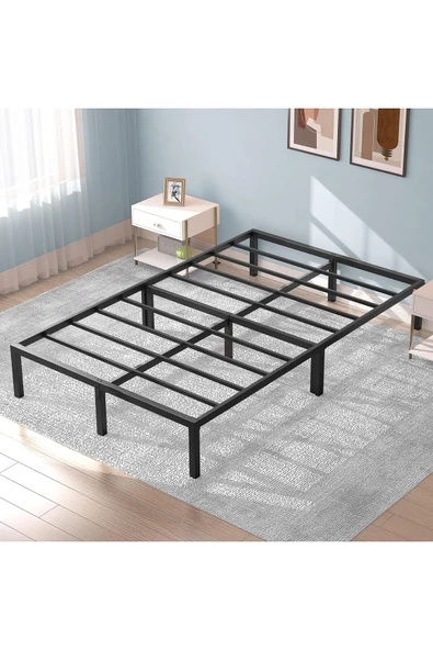 Özgök Tarım ÖZGÖK TARIM Metal Karyola, CNS Metal Karyola Siyah Renk, Tek ve Çift Kişilik, Ölçü Seçenekli 140x200 - Resim 4