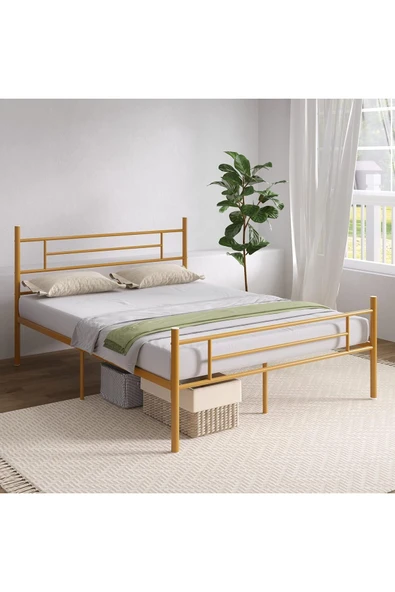 Özgök Tarım Özgök Tarım CNDHOME Metal Karyola HSN Metal Karyola Siyah Renk, Çift Kişilik, Ölçü Seçenekli - Resim 2