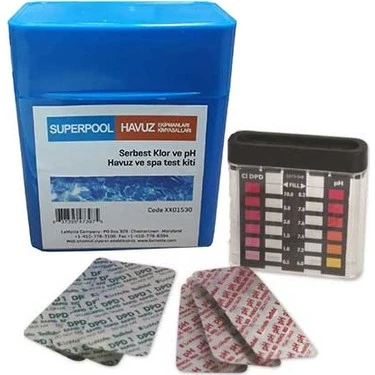 Superpool Haplı Ph-Cl Test Kiti-pH and Cl Test Kit-Tablet-ToptancıyızBiz ürün görseli