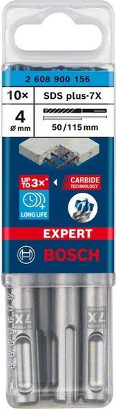 EXPERT SDS plus-7X K-Delici Ucu 4*115, 10 parça ürün görseli