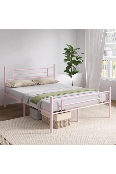 Özgök Tarım Özgök Tarım CNDHOME Metal Karyola HSN Metal Karyola Siyah Renk, Çift Kişilik, Ölçü Seçenekli 120x200 - Resim 2