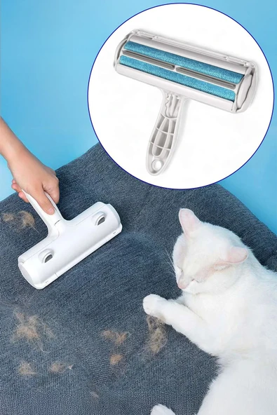 İronika 2 Yönlü Hazneli Elbise Yatak Koltuk Kedi Köpek Kıl Toz Toplayıcı Tüy Gırgırı - 1
