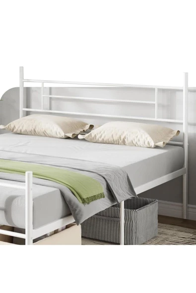 Özgök Tarım CNDHOME Metal Karyola HSN Metal Karyola Siyah Renk, Çift Kişilik, Ölçü Seçenekli 140x200 - Resim 3