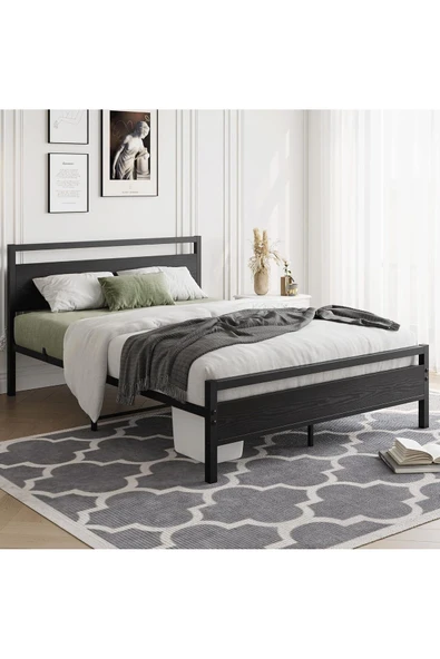 Özgök Tarım Metal Karyola, HSN XL Metal Karyola Renk seçenekli, Çift Kişilik 150x200 - 2