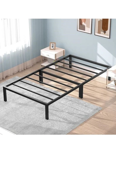 Özgök Tarım ÖZGÖK TARIM Metal Karyola, CNS Metal Karyola Siyah Renk, Tek ve Çift Kişilik, Ölçü Seçenekli 140x200 - Resim 6