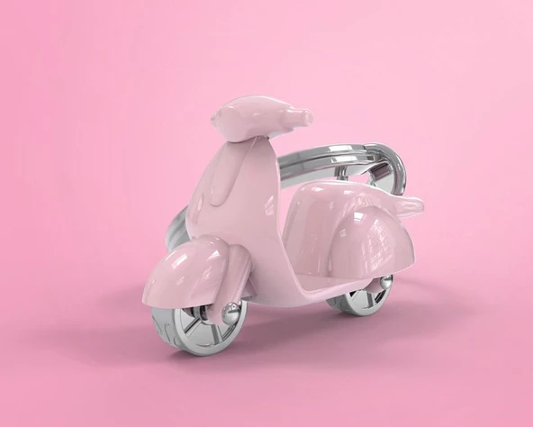 Metalmorphose Scooter Anahtarlık Pembe - Resim 2