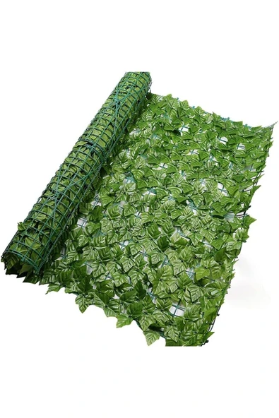 Yapay Çit Yapay Sarmaşık Asma Yaprağı Dekorasyonu , Paravan Yapay Sarmaşık, 100x300 Cm 20cırt - 2