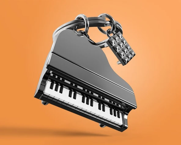 Metalmorphose Piyano Anahtarlık - Resim 3