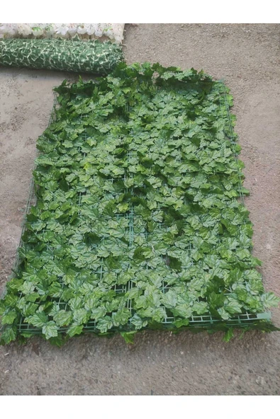 Yapay Çit Yapay Sarmaşık Asma Yaprağı Dekorasyonu , Paravan Yapay Sarmaşık, 100x300 Cm 20cırt - 1