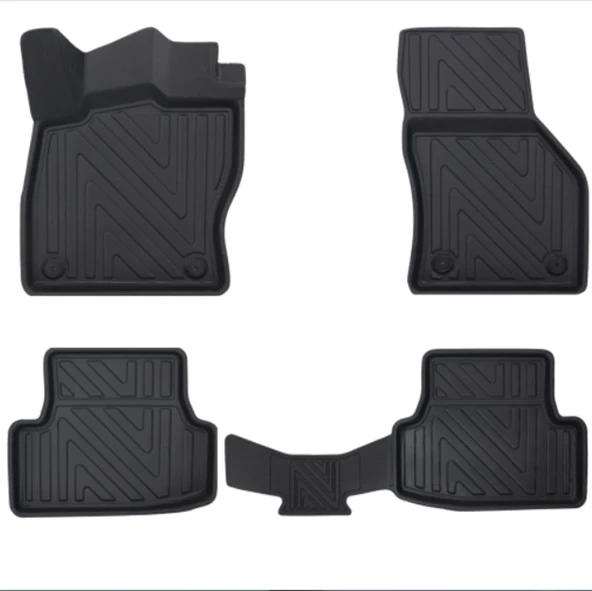 Audi A 1 - 2018 ve Sonrası 4D Premium Havuzlu Paspas-Kaydırmaz Taban