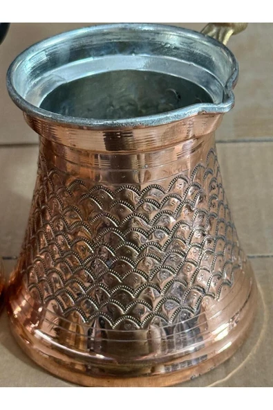 3 Lü Bakır Cezve Dövme El İşciliği ürün görseli 1