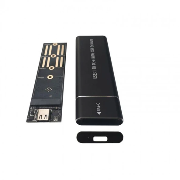 Usb 3.1 Type c  Nvme ssd taşınabilir harici harddisk kutusu - Resim 2