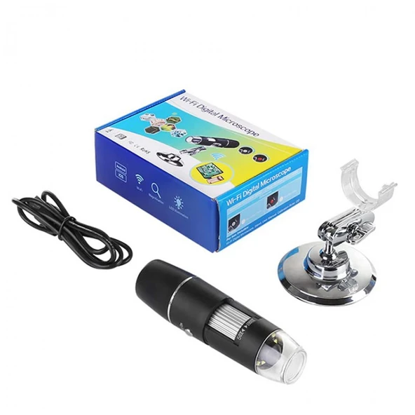 Kablosuz dijital el tipi 8 ledli mikroskop - Resim 5