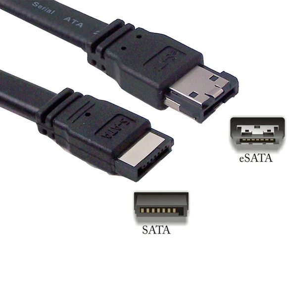 Sata to Esata data kablosu E-SATA SATA kablo 50 cm - Resim 3