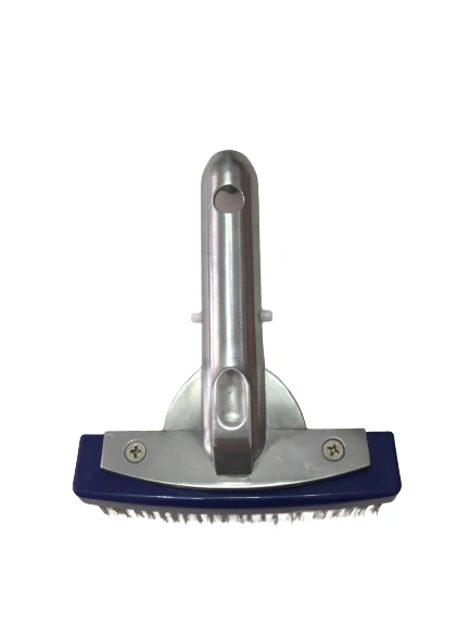 Krom Saplı Paslanmaz Klipsli Model Tel Havuz Fırçası 15 cm-Stainless Steel Algae Brush-ToptancıyızBiz - Resim 2