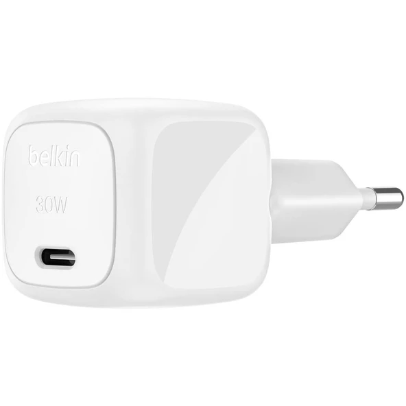 Belkin Boost Compact USB-C PD 3.1 30W Şarj Cihazı, Beyaz - Resim 5