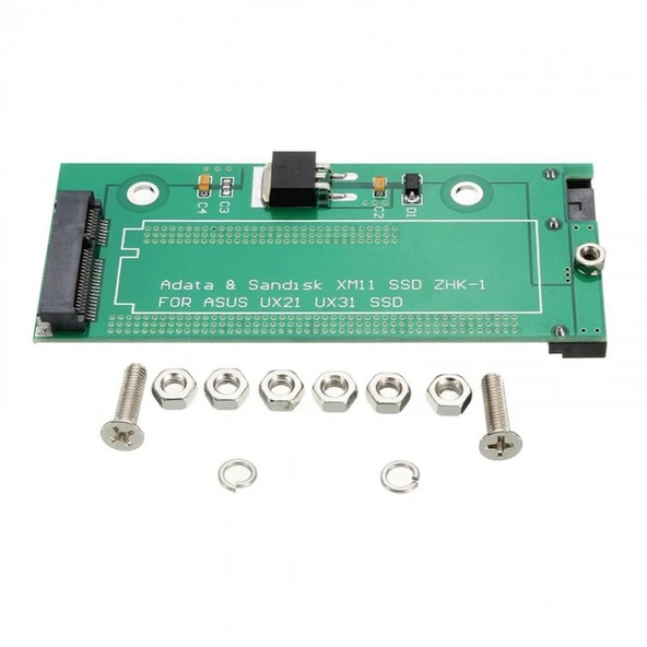 Msata UX31 UX21 Sandisk XM11 to sata çevirici dönüştürücü adaptör - Resim 5