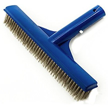 Gemaş Krom Paslanmaz Klipsli Model Havuz Fırçası 25 cm-Stainless Steel Algae Brush-ToptancıyızBiz ürün görseli