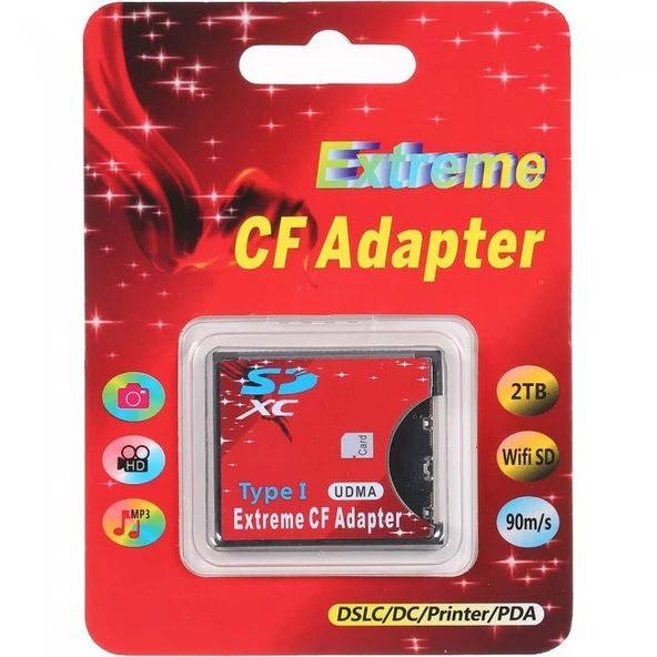 SD to CF Kart Dönüştürücü Adaptör Compact Flash Tip I Çevirici - Resim 4