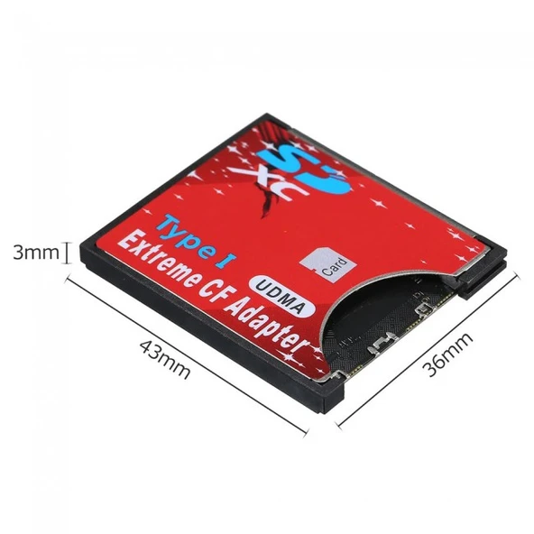 SD to CF Kart Dönüştürücü Adaptör Compact Flash Tip I Çevirici - Resim 2