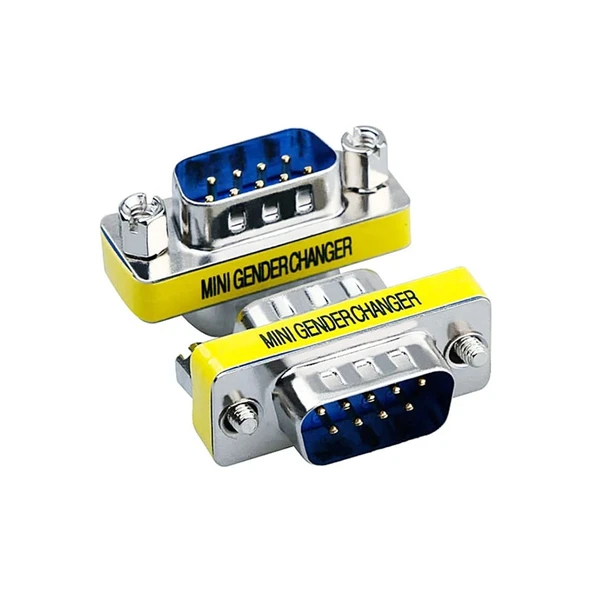 RS232 Erkek Erkek çevirici db9 rs232 erkek erkek com çevirici dönüştürücü