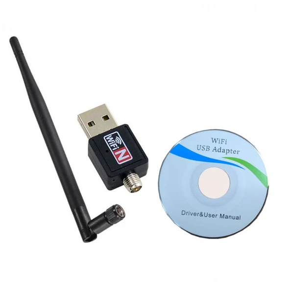 Usb 1200 mbps wireless wifi adaptör 2.4 Ghz 5 dbı antenli wifi adapter - Resim 3