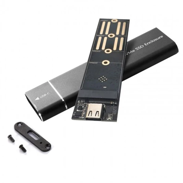 Usb 3.1 Type c  Nvme ssd taşınabilir harici harddisk kutusu - Resim 3