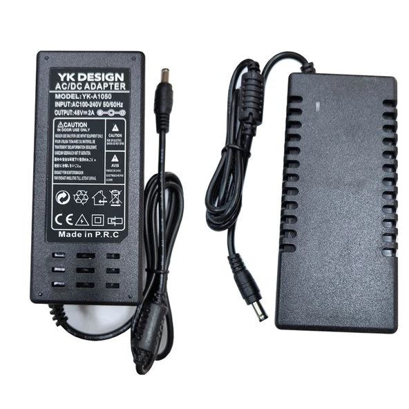 48 volt 2 amper 5.5*2.5 mm standart uçlu adaptör AC-DC 48V 2A adaptör - Resim 4