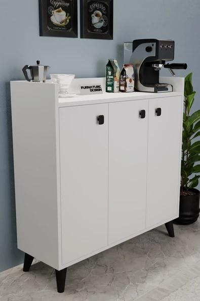 Milan Kahve Köşesi Mutfak Dolabı Çok Amaçlı Kiler Erzak Dolabı - 3