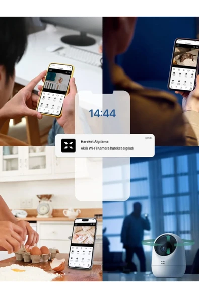 Smith Ampul Kamera Harekete Duyarlı Gece Görüşlü Kablosuz Bebek Izleme Kamerası Güvenlik Akıllı Wifi Ampül - 5