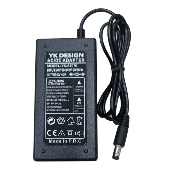 5v 2A standart uçlu adaptör 5 volt 2 amper 5.5*2.5mm standart uçlu adaptör ürün görseli