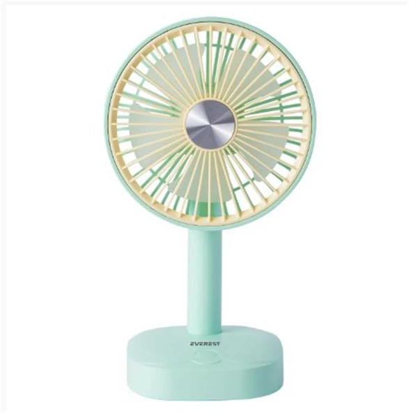 Everest EFN-510 Yeşil- Sarı 1200mAh 5 İnç 3 Hız Kademeli Dönebilen Masaüstü Usb Fan ürün görseli