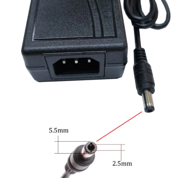 24V 3A Standart uç çapı 5.5mm*2.5mm AC-DC 24 volt 3 amper adaptör - Resim 3