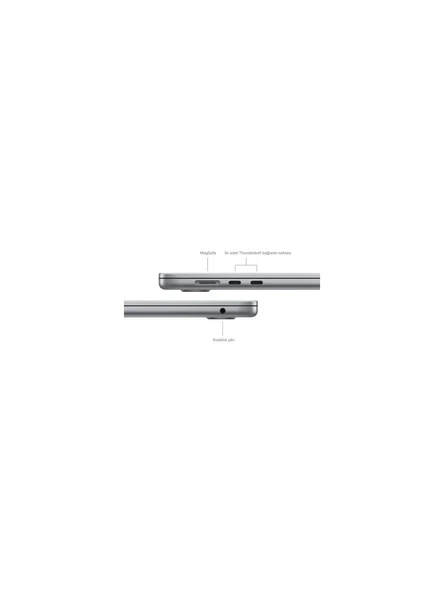 Apple MacBook Air M3 16GB 256GB SSD macOS 15" Taşınabilir Bilgisayar Gece Yarısı MC9G4TU/A - 7
