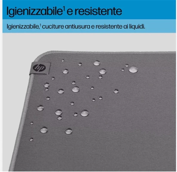 HP 100 8X594AA Sanitizable Mouse Pad (230 x 200 x 2 mm) Gri Renk - Resim 2