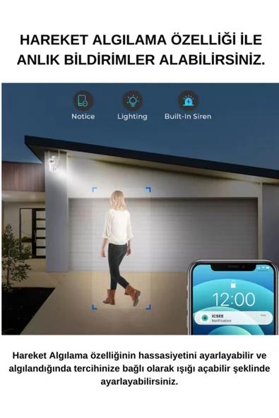 Smith Ampul Kamera Harekete Duyarlı Gece Görüşlü Kablosuz Bebek Izleme Kamerası Güvenlik Akıllı Wifi Ampül - 3