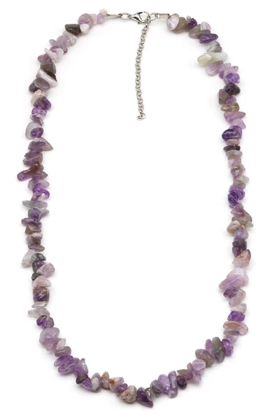 Ametist Doğal Taş Kırıktaş Kolye - Resim 2