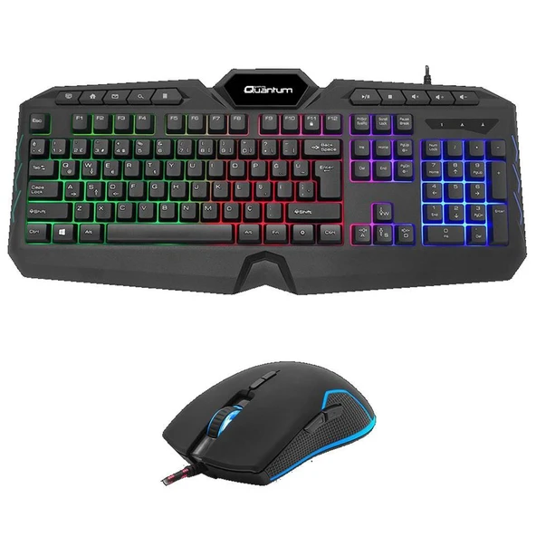 TechnoPc Quantum Gaming QG-Q6548QU Renkli Arkadan Aydınlatmalı+8000Dpi Mouse ürün görseli