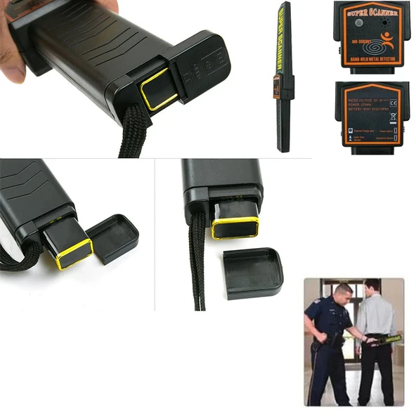 El tipi Metal Üst Arama Dedektörü üst arama güvenlik dedektörü - Resim 5