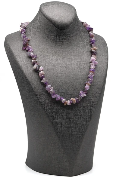 Ametist Doğal Taş Kırıktaş Kolye ürün görseli 1