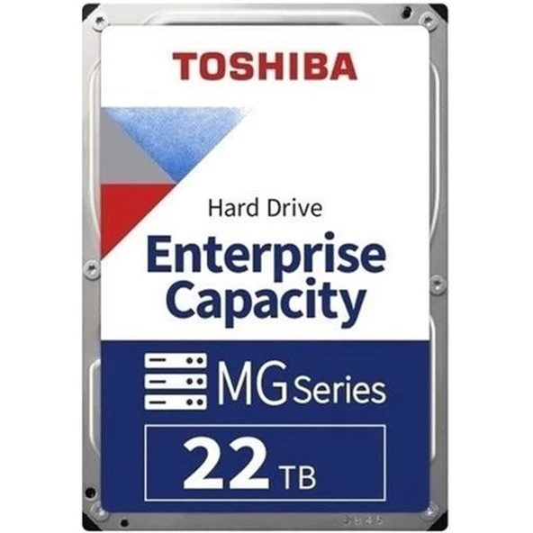 Toshiba 22TB MG10 3.5" MG10AFA22TE 7200 RPM 512 MB SATA3 Enterprıse Nas ve Güvenlik Diski ürün görseli 1