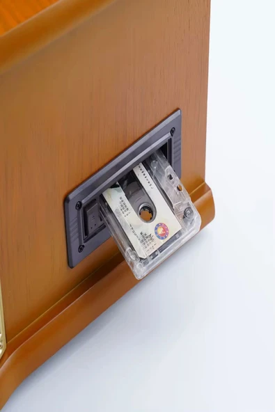 ULTRATEKNO Nostaljik JOT402AM DÖNENCE Pikap Ahşap 2X5W Stereo Spk MP3 Çalar USB-Radyo-CD-Kaset BT Müzik Çalar - 4