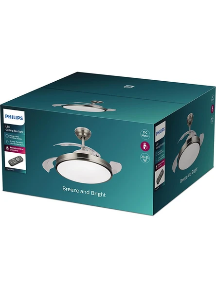 Philips Atlas 28 W + 35 W Aydınlatmalı Uzaktan Kumandalı Tavan Vantilatörü - 3
