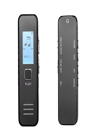 ULTRATEKNO KB60 Dijital Mini Ekranlı 32GB Ses Kayıt Cihazı MP3 Çalar Ders Kaydı Röportaj Kaydı - 7