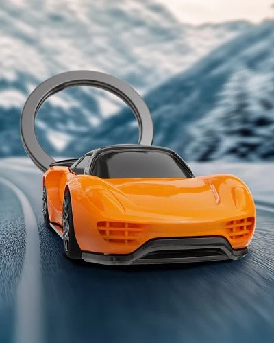 Metalmorphose Supercar Anahtarlık Turuncu - 5