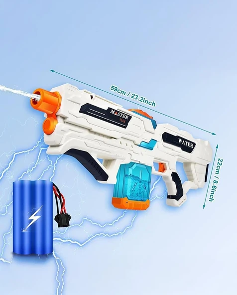 Büyük Boy Pilli Su Tabancası - Resim 4