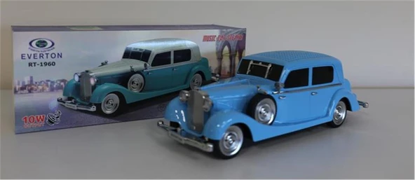 EVERTON RT-1960 Emerald (Zümrüt Yeşi)l Arabalı  Bluetooth Fm-Usb-Tf-Aux Şarjlı Nostaljik Radyo ürün görseli