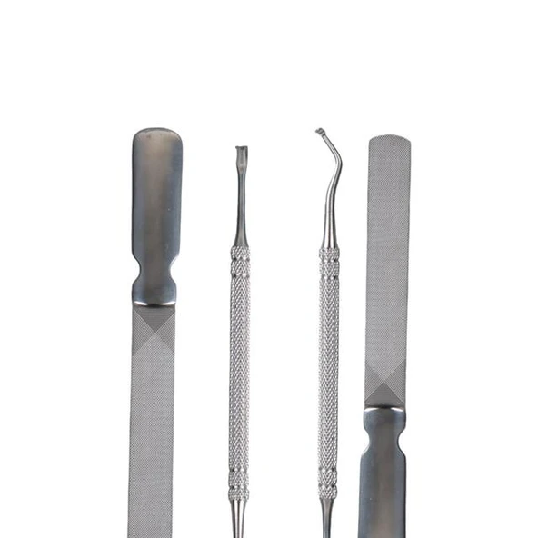 Sunup SN-27098 Paslanmaz Çelik 4in1 Tırnak Bakım Seti - 4