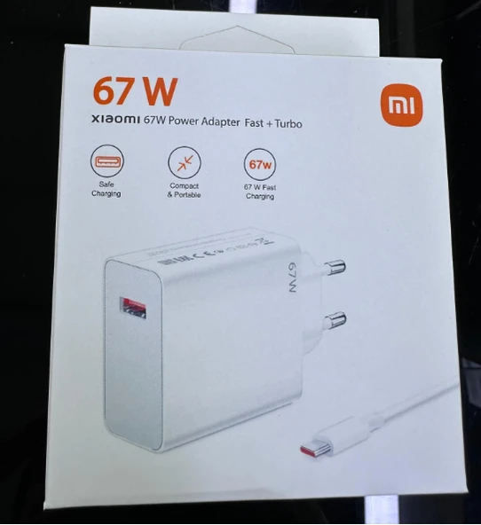 Xiaomi 67 Watt Tüm Android Telefonlara Uyumlu Şarj Aleti, Xiaomi, Samsung, Oppo, Huawei Turbo Şarj Fast - 3